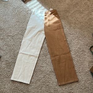 NWT Split leg jeans